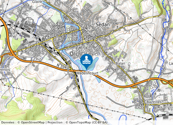 Nouvelle Baignade De Sedan sur la carte