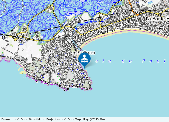 Anse De Toullain sur la carte