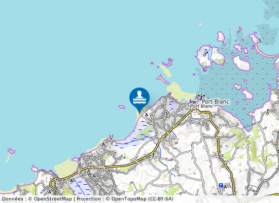 Les Dunes sur la carte