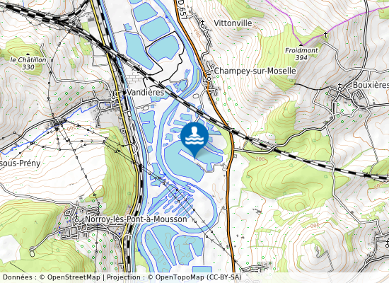 Base De Loisirs Du Grand Bleu sur la carte