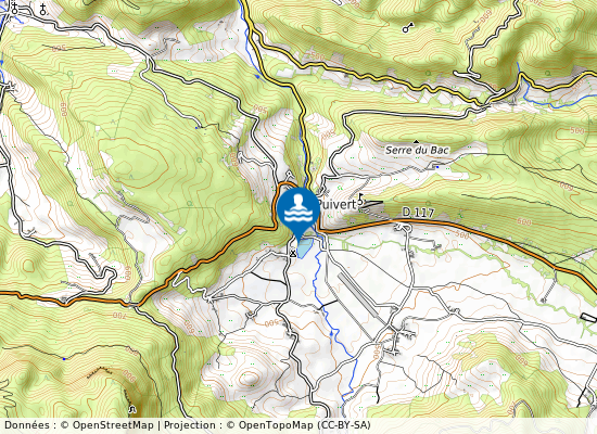 Lac De Fontclaire sur la carte