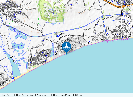 Cote Ouest sur la carte