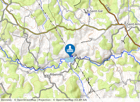 Barrage De Ganivet sur la carte