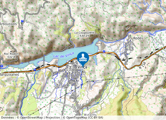 Plage Du Camping sur la carte