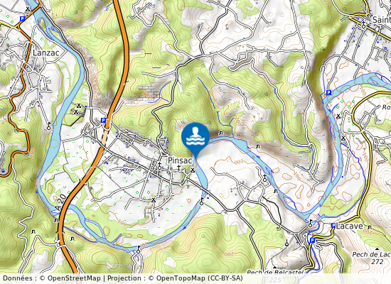 La Bourgnette A Meyraguet sur la carte