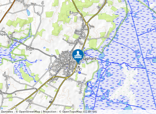 Etang Des Brieres Du Bourg sur la carte