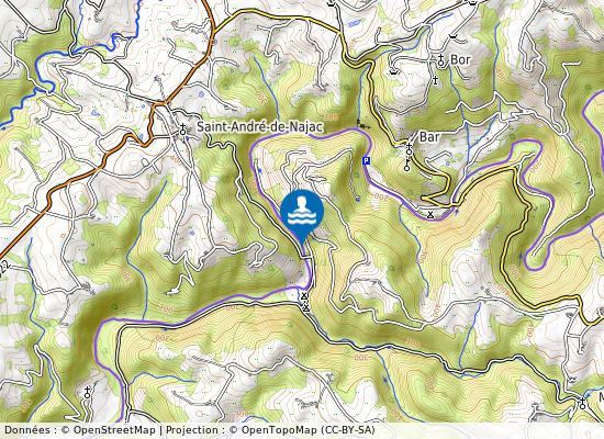 Nicouze sur la carte