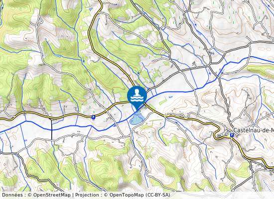 Retenue De Vere-Gresigne sur la carte