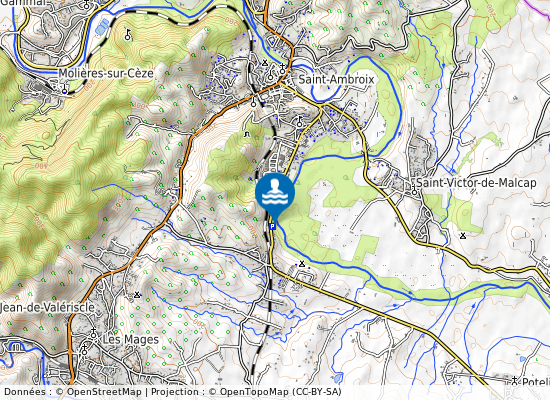 Le Roc Tombe sur la carte