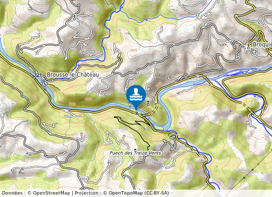 Le Batut sur la carte