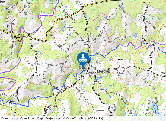 Plan D Eau De Busserolles sur la carte