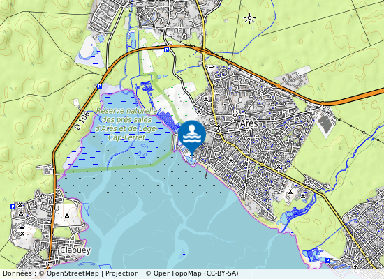 Camping La Lagune sur la carte