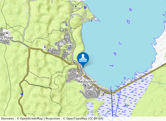 Maubuisson sur la carte
