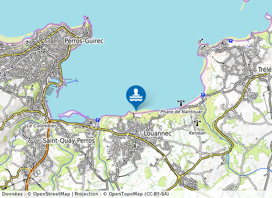 Nanthouar - Penn An Hent Nevez sur la carte