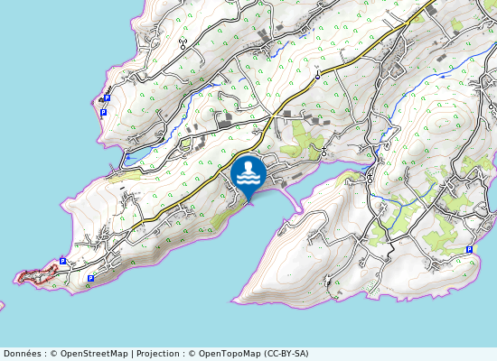 L Auberlac H (Port) sur la carte