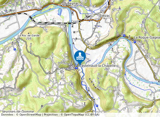 Plage De Castelnaud sur la carte