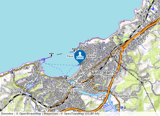 Grande Plage Nord-Cale Aux Chevaux sur la carte