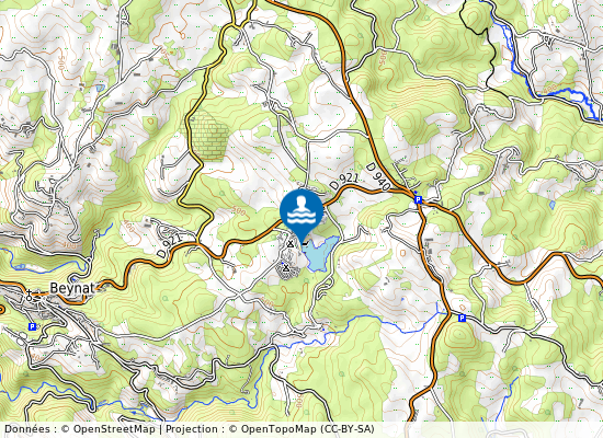 Etang De Miel sur la carte