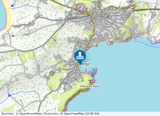 Morgat (Le Loc H) sur la carte