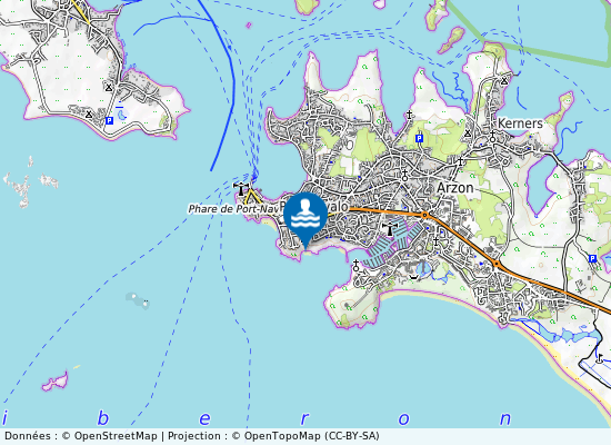 Port Sable sur la carte