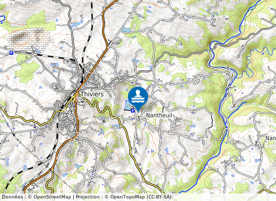 Etang Communal De Nantheuil sur la carte