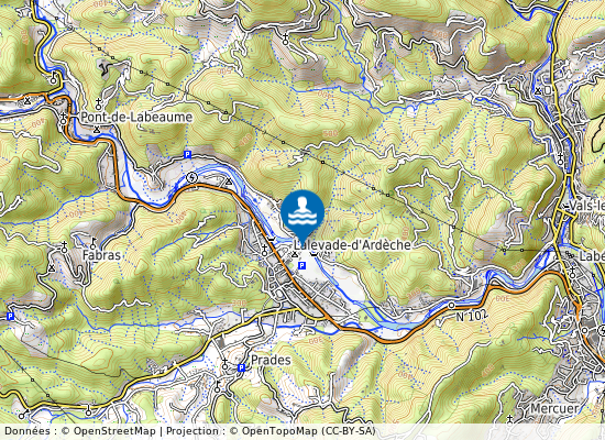 L Ardeche A La Plage De La Clape sur la carte