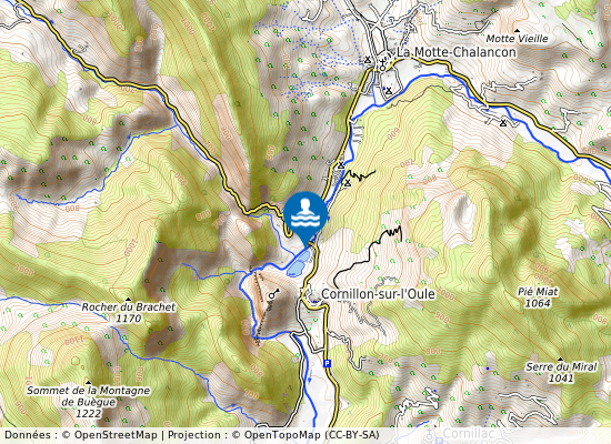 Lac Du Pas Des Ondes sur la carte