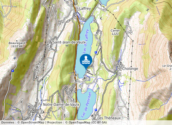Cholonge - Lac De Laffrey sur la carte