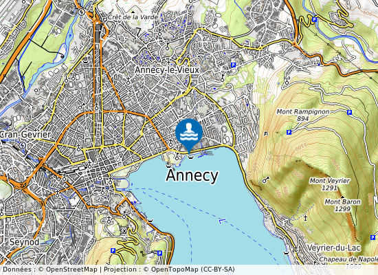 Annecy-Le-Vieux  Albigny sur la carte