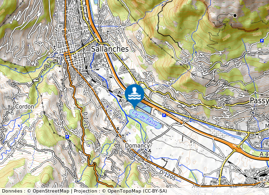 Passy  Iles sur la carte