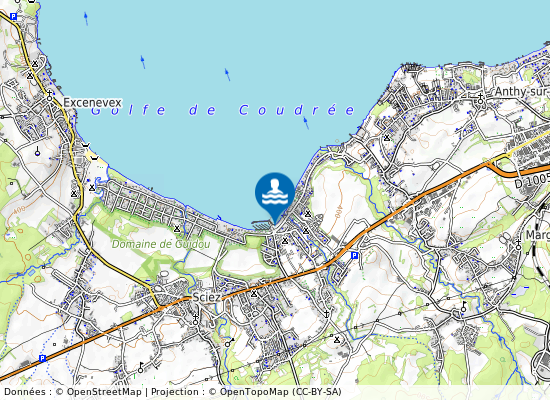 Sciez  Municipale sur la carte