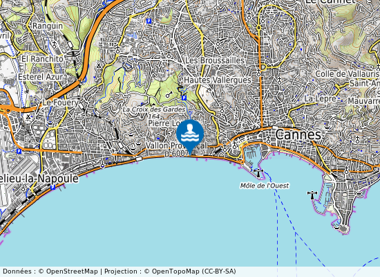 St Georges sur la carte