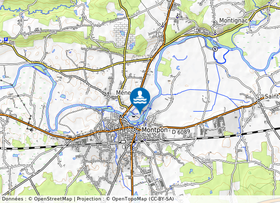 Complexe Touristique Et De Loisirs De Montpon sur la carte