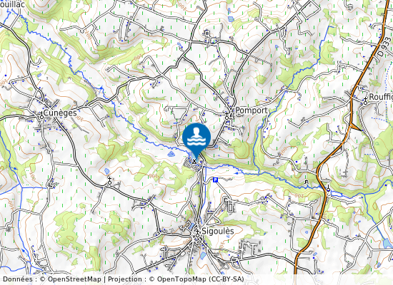 Plan D Eau La Gardonnette sur la carte