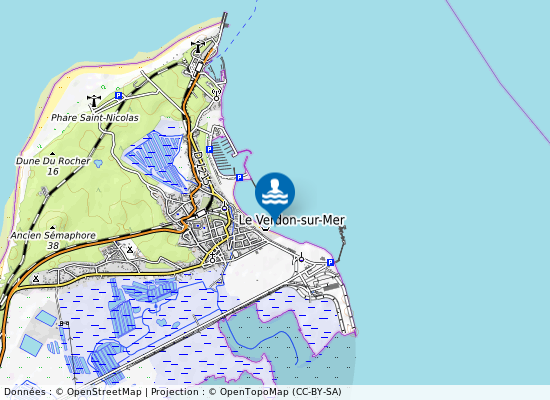 Estuaire sur la carte