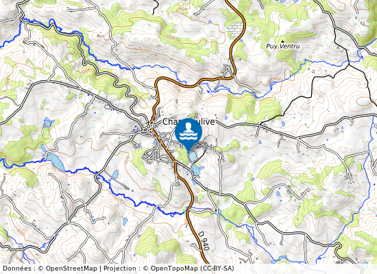 Etang De La Fontalavie sur la carte