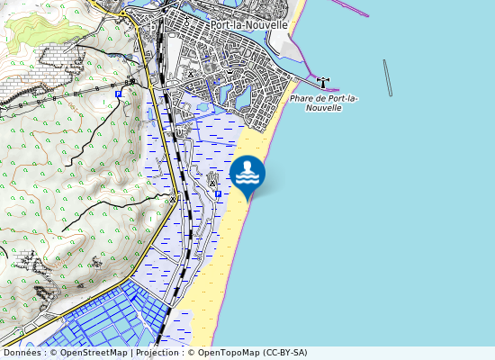 Plage Des Montilles sur la carte