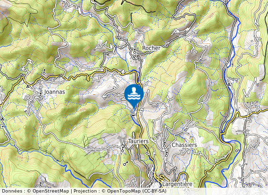 La Ligne Au Camping Les Ranchisses sur la carte