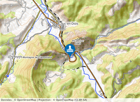 Drome De Beaumont A Luc En Diois sur la carte