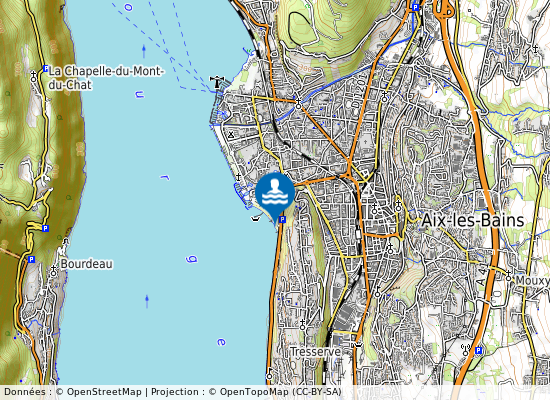 Plage Du Rowing sur la carte