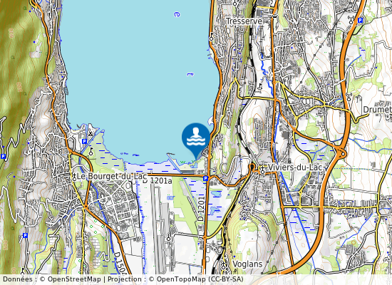 Plage Des Mottets sur la carte