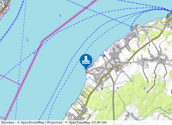 Messery  La Pointe sur la carte