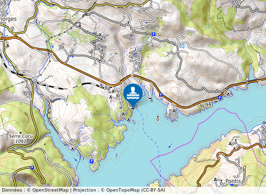 Baie St Michel sur la carte