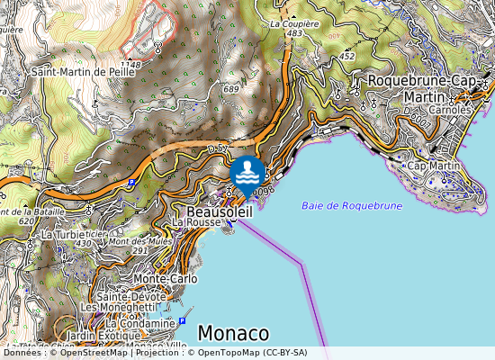 Plage De Saint-Roman sur la carte