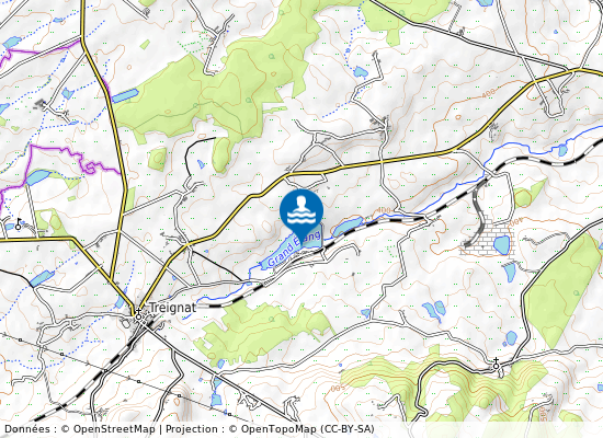 Etang D Herculat sur la carte