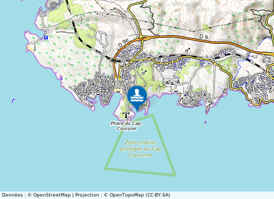 Anse De Couronne Vieille sur la carte