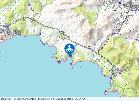 Plage L Estagnol sur la carte