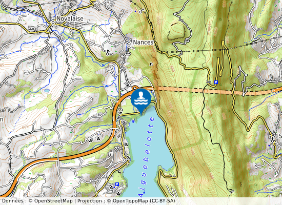 Plage De La Crique sur la carte