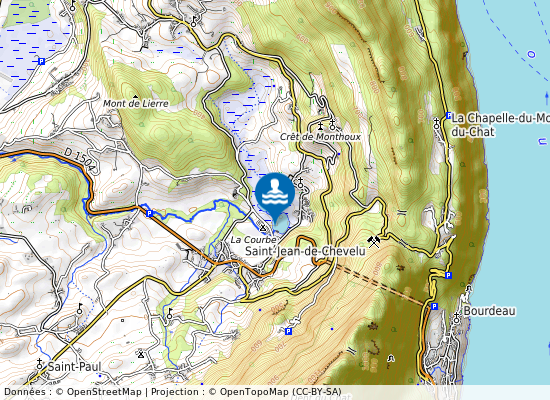 Plan D Eau St Jean De Chevelu sur la carte