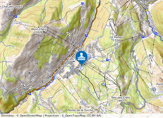 Les Gets  Municipale sur la carte